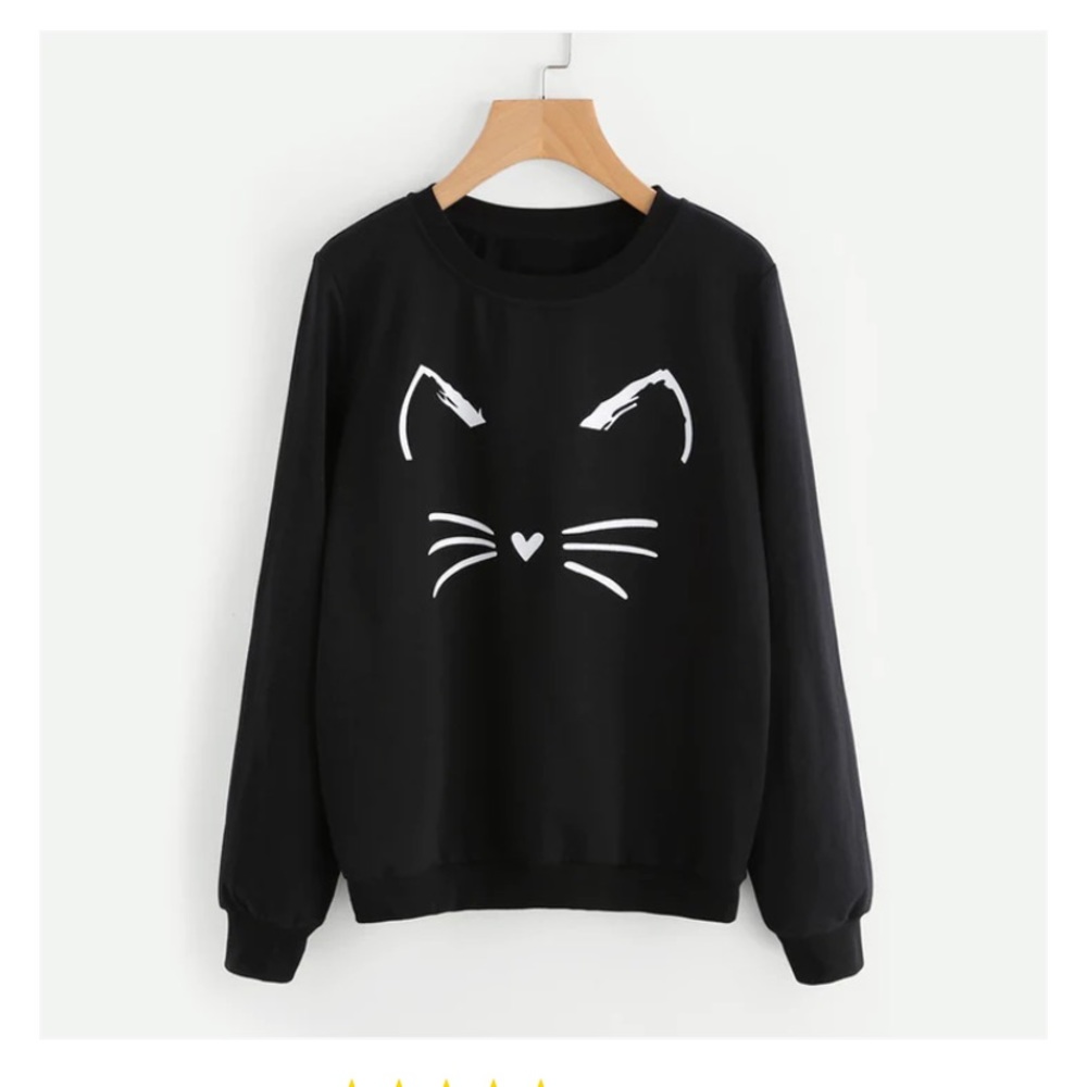 Cat Crewneck Sweatshirt